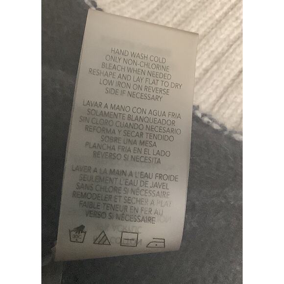 Karl Lagerfeld Signature Logo Striped Pullover Long Sleeve Sweater Sz Small - Picture 7 of 7